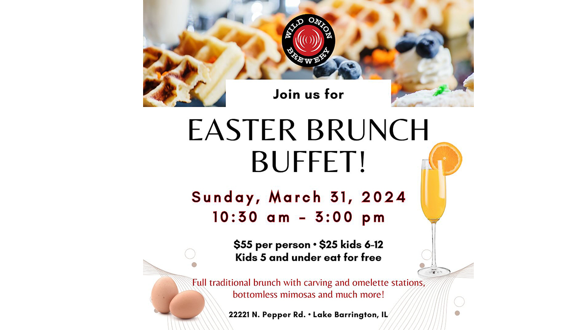 Easter Brunch Buffet at Wild Onion Brewery